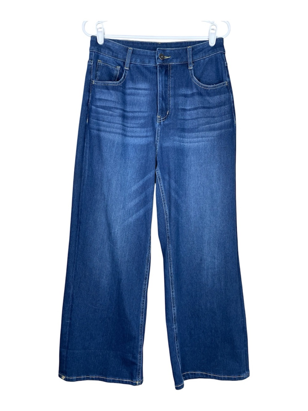 Halara Cropped Wide Leg Dark Wash Jeans Women’s Size Medium
